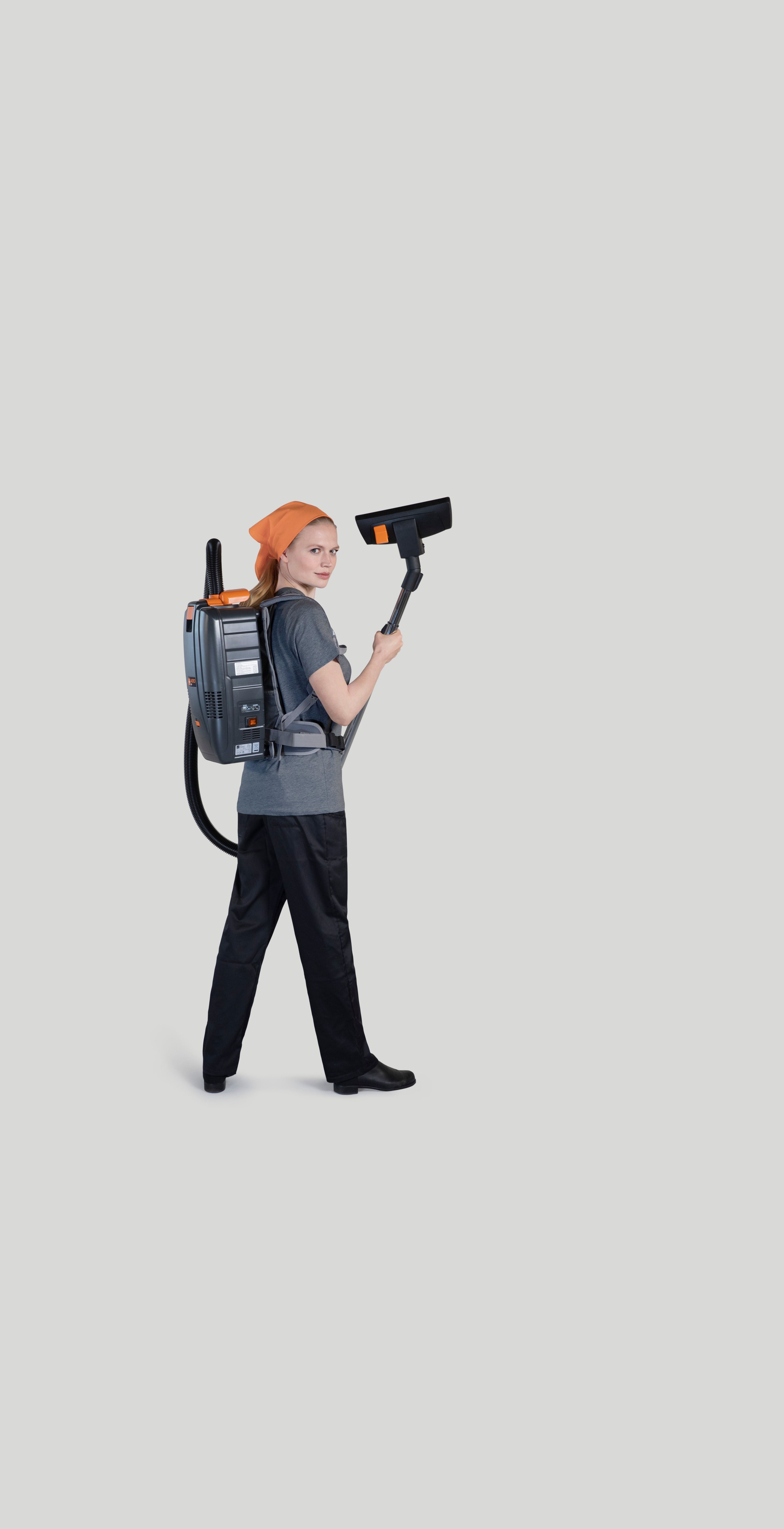 TASKI AERO Silent Revolution campaign photography — product in-situ