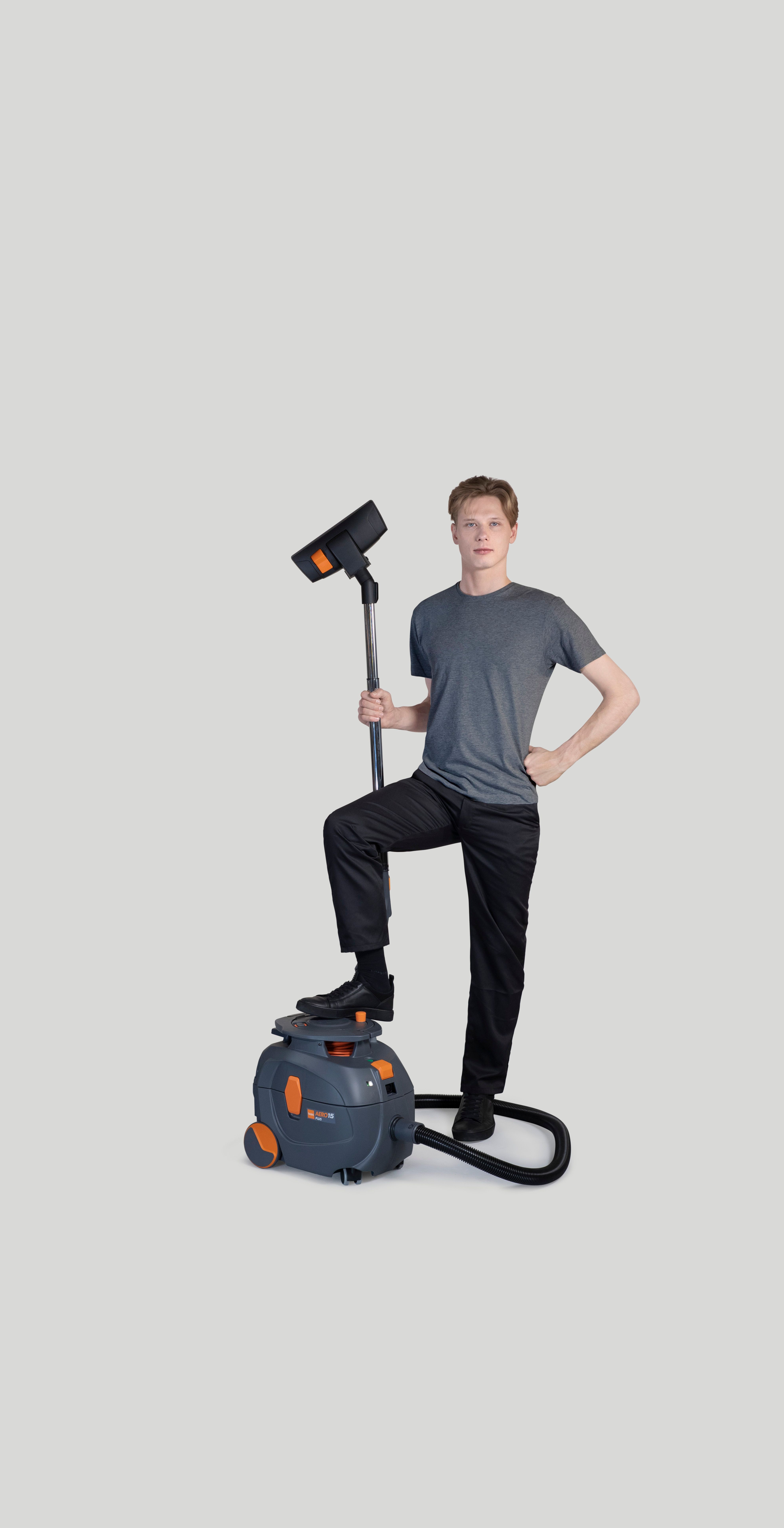 TASKI AERO Silent Revolution campaign photography — lifestyle setting